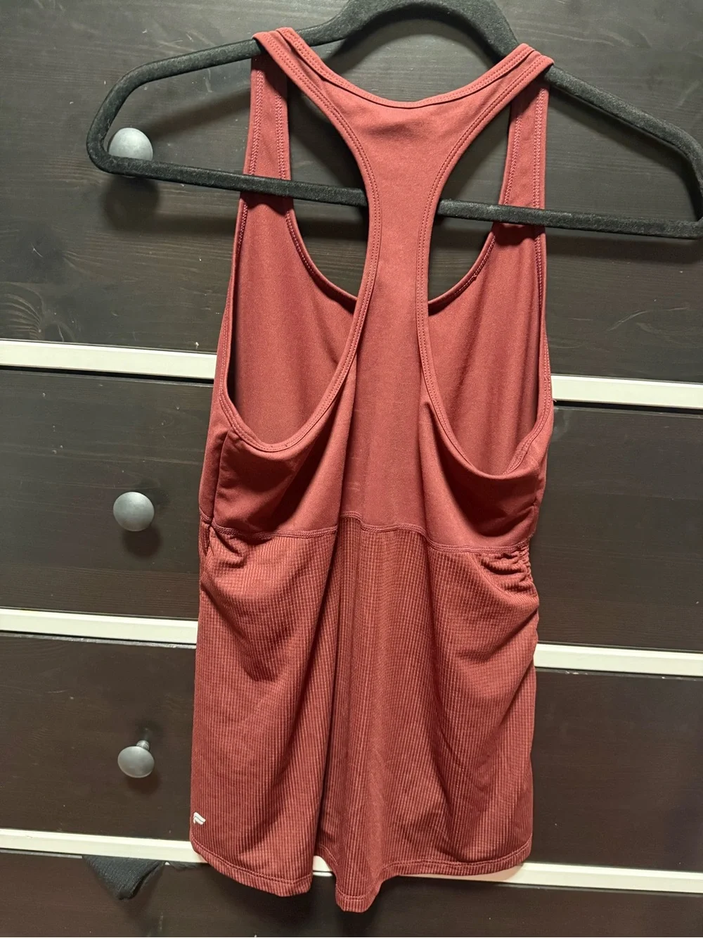 Fabletics Women's Rust Red Racerback Tank - Picture 2 of 3